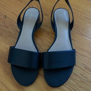 Aldo sling back flat sandal